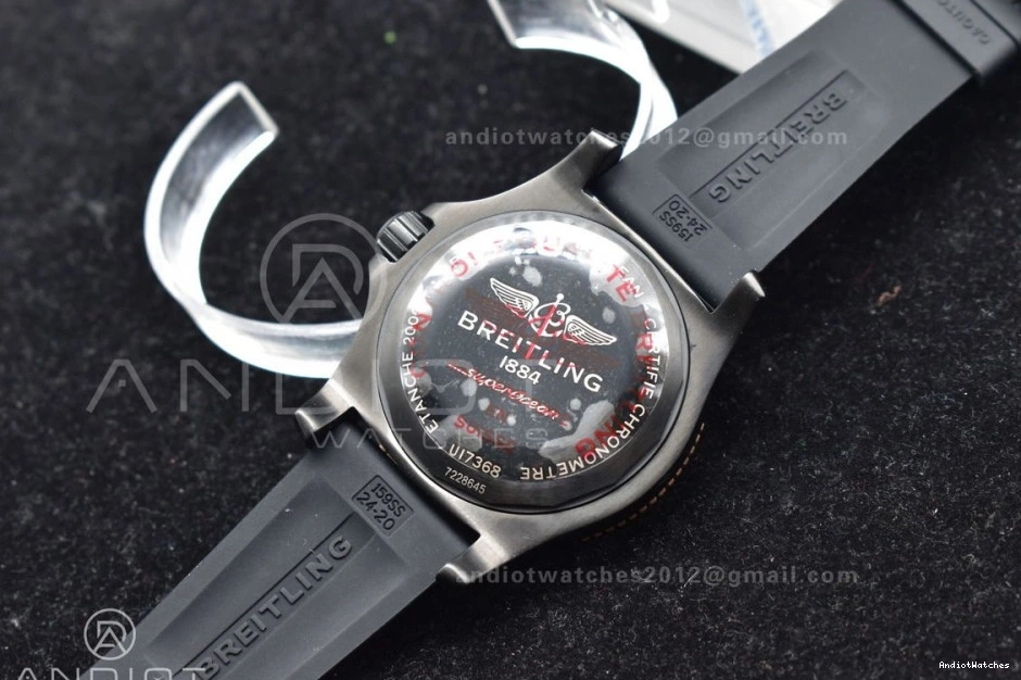 Superocean Best Black 1174 Dial A Black Automatic BestValue Rubber 44 on Strap TF Edition Bezel 1:1 Black 0827